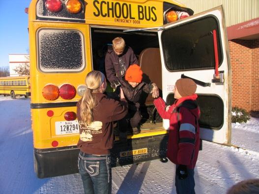 School bus evacuation drill – Sioux County Sheriff